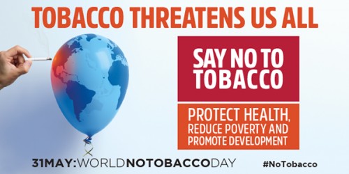 31 Maggio, Giornata mondiale senza tabacco